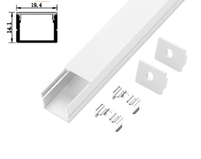 LED Alu Profil Standard 3 S-1914 inkl. Abdeckung matt 2000m